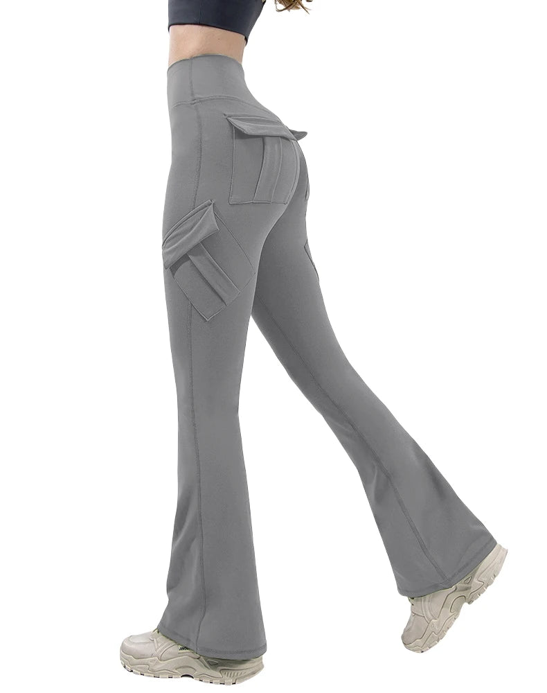 Wide-Leg High Stretch Yoga Pants